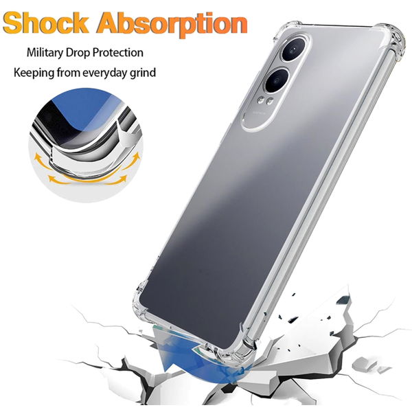 Techsuit - Shockproof Clear Silicone - OnePlus Nord CE4 Lite - Clear