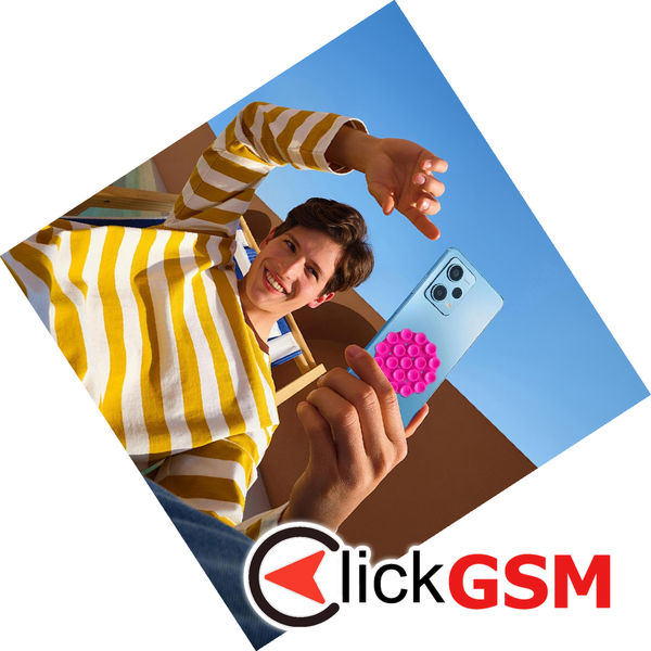 Techsuit - Phone Holder (SO-CUP) - Suction Pad for Selfies, Silicone, Adhesive Mount, Round Shape - Orange