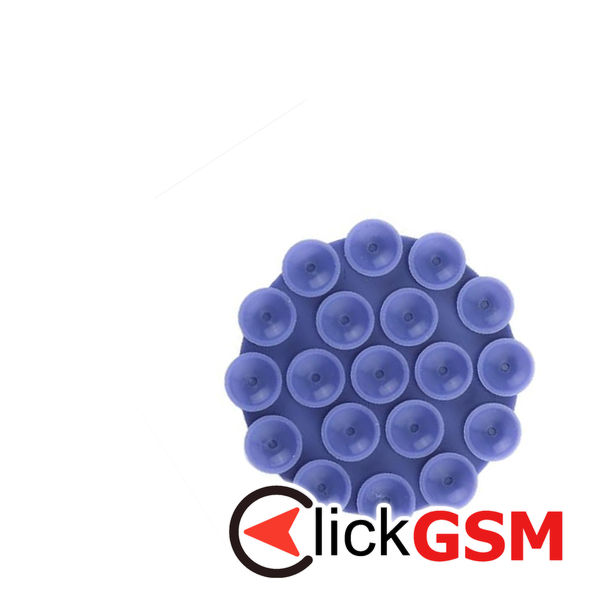 Techsuit - Phone Holder (SD-CUP) - Suction Pad for Selfies, Silicone, Adhesive Mount, Round Shape - Dark Blue