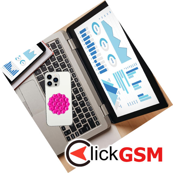 Techsuit - Phone Holder (SR-CUP) - Suction Pad for Selfies, Silicone, Adhesive Mount, Round Shape - Red