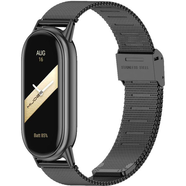 Techsuit - Watchband 15mm (W022) - Xiaomi Mi Band 8 / 8 NFC / 9 / 9 NFC - Black