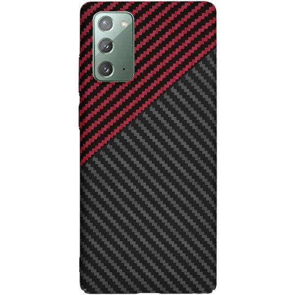 Techsuit - Carbonite FiberShell - Samsung Galaxy Note 20 4G / Note 20 5G - Red Vortex