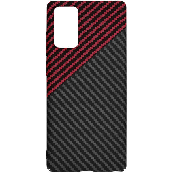Techsuit - Carbonite FiberShell - Samsung Galaxy Note 20 4G / Note 20 5G - Red Vortex