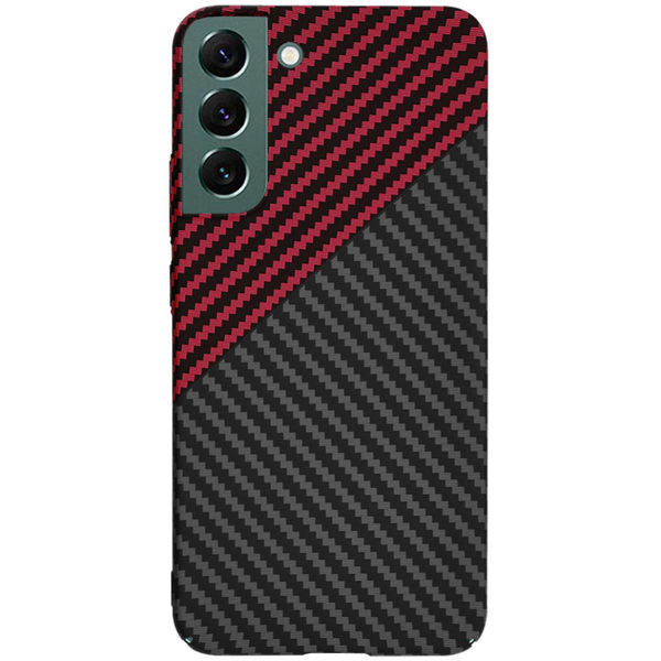 Techsuit - Carbonite FiberShell - Samsung Galaxy S22 Plus 5G - Red Vortex