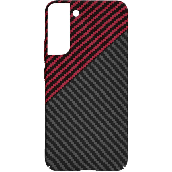 Techsuit - Carbonite FiberShell - Samsung Galaxy S22 Plus 5G - Red Vortex