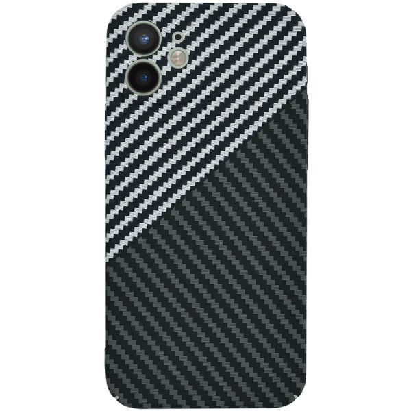 Techsuit - Carbonite FiberShell - iPhone 12 - Stealth Gray