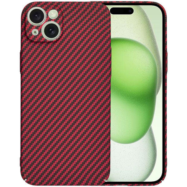 Techsuit - Carbonite FiberShell - iPhone 12 Pro - Red