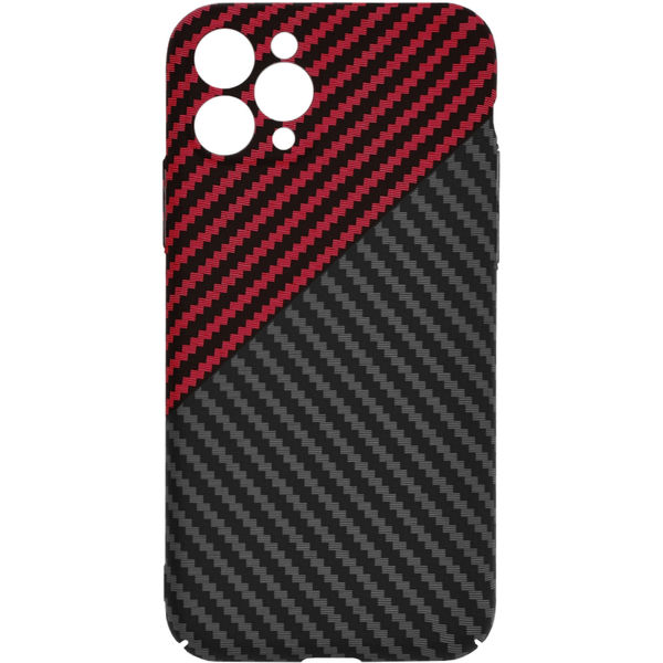 Techsuit - Carbonite FiberShell - iPhone 11 Pro - Red Vortex