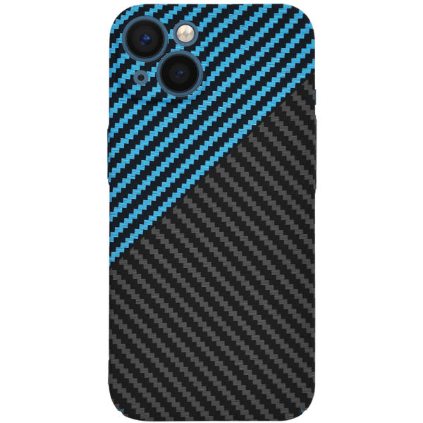 Techsuit - Carbonite FiberShell - iPhone 13 - Blue Pulse