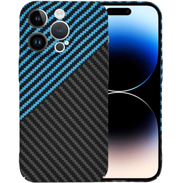 Techsuit - Carbonite FiberShell - iPhone 14 Pro - Blue Pulse