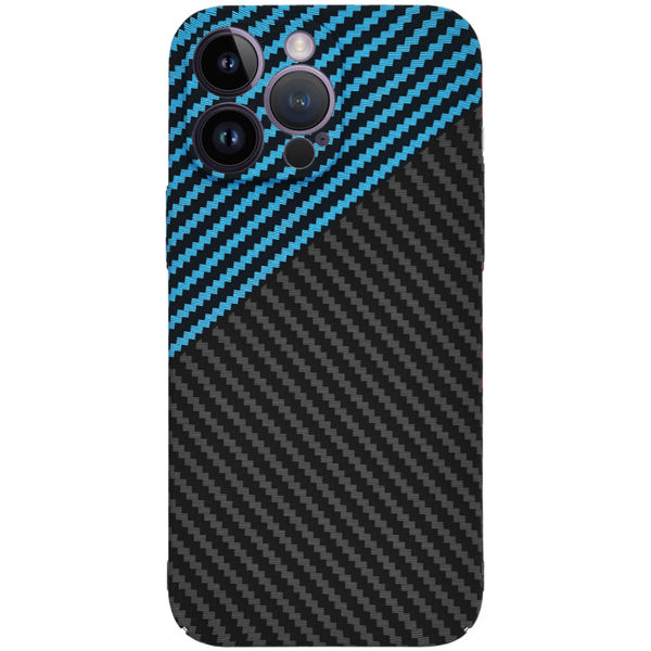 Techsuit - Carbonite FiberShell - iPhone 14 Pro Max - Blue Pulse