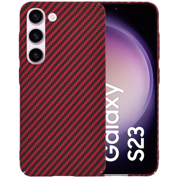 Techsuit - Carbonite FiberShell - Samsung Galaxy S23 - Red