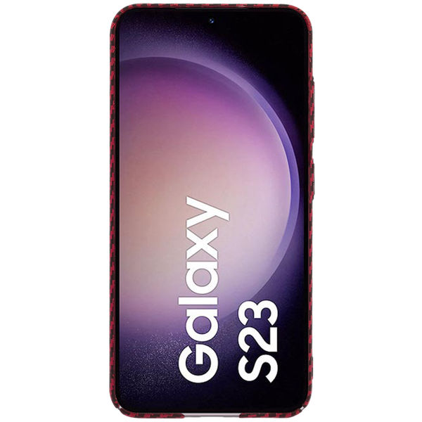 Techsuit - Carbonite FiberShell - Samsung Galaxy S23 - Red