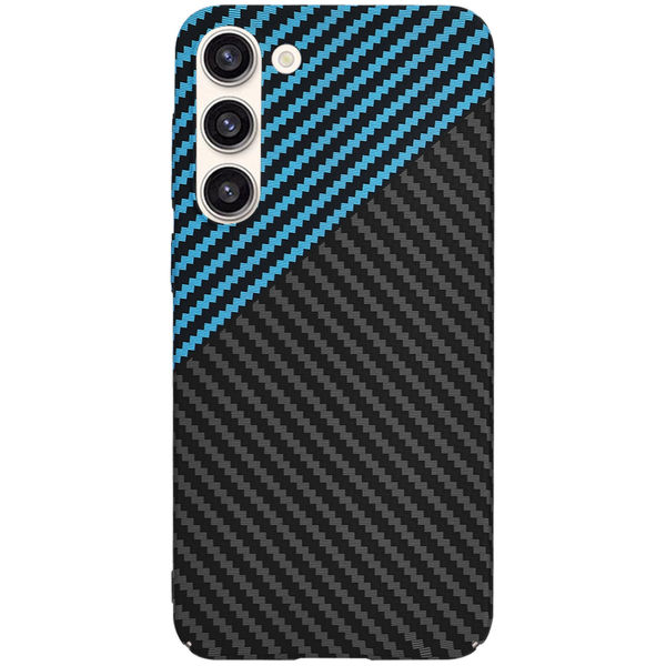 Techsuit - Carbonite FiberShell - Samsung Galaxy S23 Plus - Blue Pulse