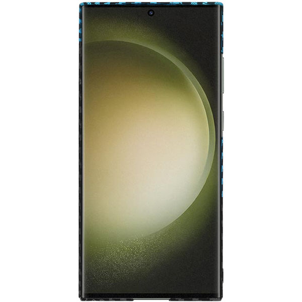Techsuit - Carbonite FiberShell - Samsung Galaxy S23 Ultra - Blue Pulse