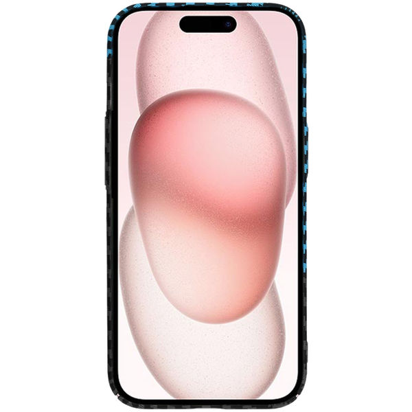 Techsuit - Carbonite FiberShell - iPhone 15 - Blue Pulse