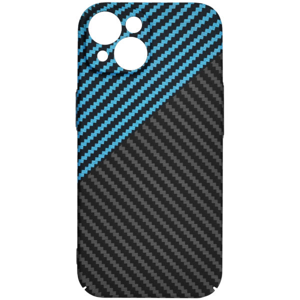 Techsuit - Carbonite FiberShell - iPhone 15 - Blue Pulse