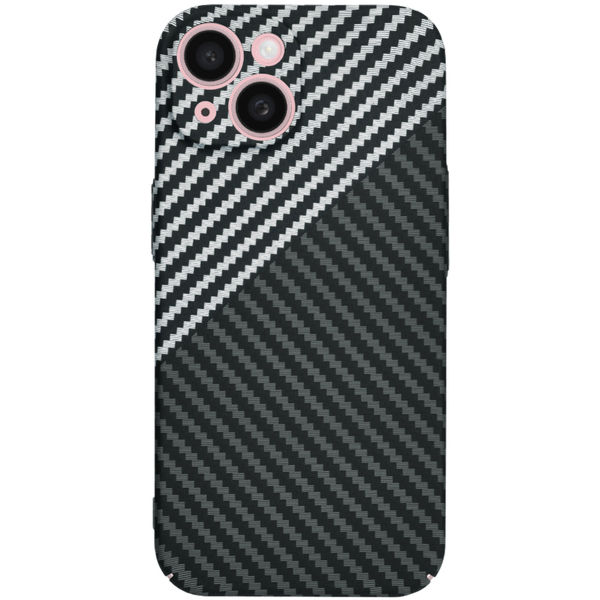 Techsuit - Carbonite FiberShell - iPhone 15 - Stealth Gray