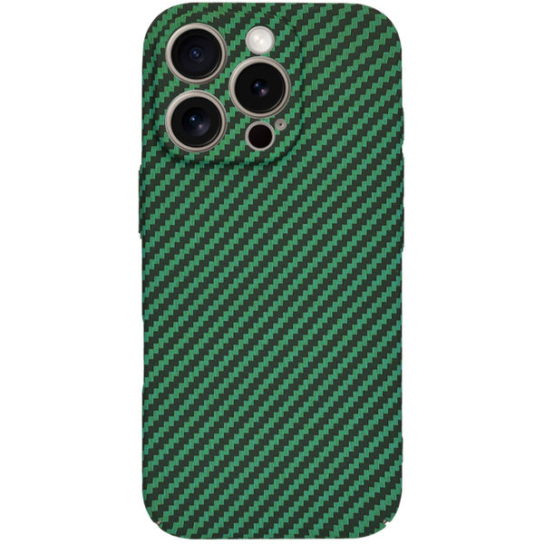 Techsuit - Carbonite FiberShell - iPhone 15 Pro Max - Green