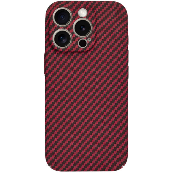 Techsuit - Carbonite FiberShell - iPhone 15 Pro Max - Red