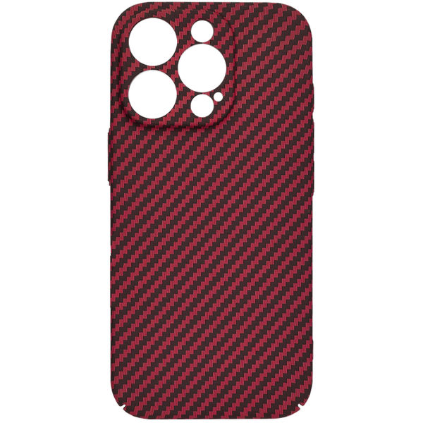 Techsuit - Carbonite FiberShell - iPhone 15 Pro Max - Red