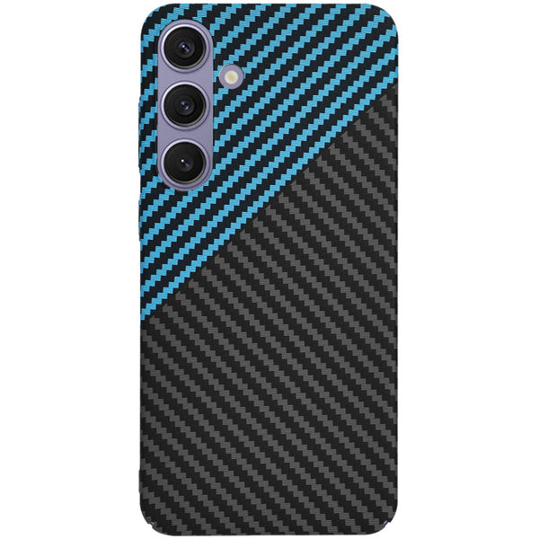 Techsuit - Carbonite FiberShell - Samsung Galaxy S24 Plus - Blue Pulse