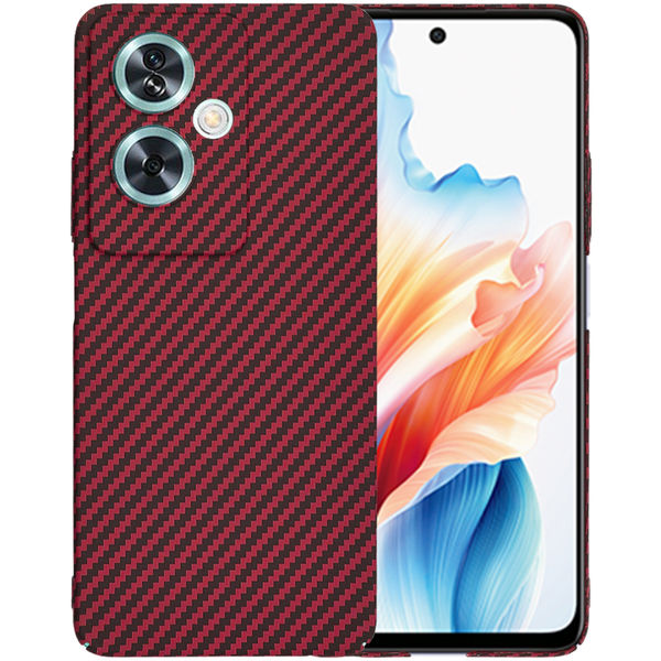 Techsuit - Carbonite FiberShell - Oppo A79 5G / OnePlus Nord N30 SE - Red