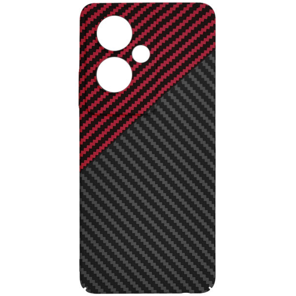 Techsuit - Carbonite FiberShell - Oppo A79 5G / OnePlus Nord N30 SE - Red Vortex