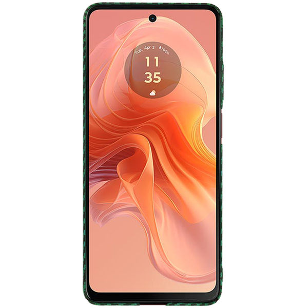 Techsuit - Carbonite FiberShell - Motorola Moto G04 / Moto G04s / Moto G24 / Moto E14 - Green