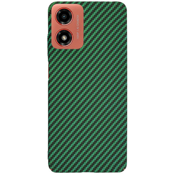 Techsuit - Carbonite FiberShell - Motorola Moto G04 / Moto G04s / Moto G24 / Moto E14 - Green