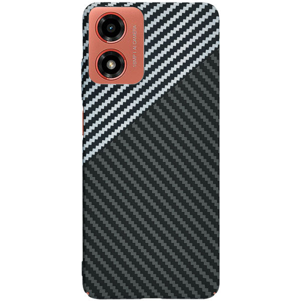 Techsuit - Carbonite FiberShell - Motorola Moto G04 / Moto G04s / Moto G24 / Moto E14 - Stealth Gray