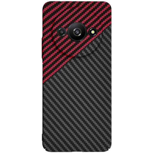Techsuit - Carbonite FiberShell - Xiaomi Redmi A3 / Redmi A3x - Red Vortex