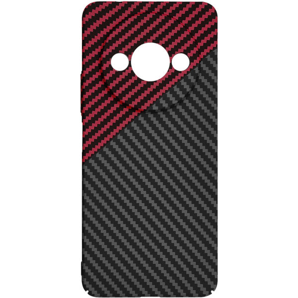 Techsuit - Carbonite FiberShell - Xiaomi Redmi A3 / Redmi A3x - Red Vortex