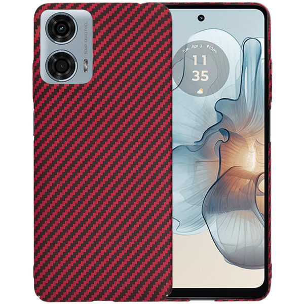 Techsuit - Carbonite FiberShell - Motorola Moto G24 Power - Red