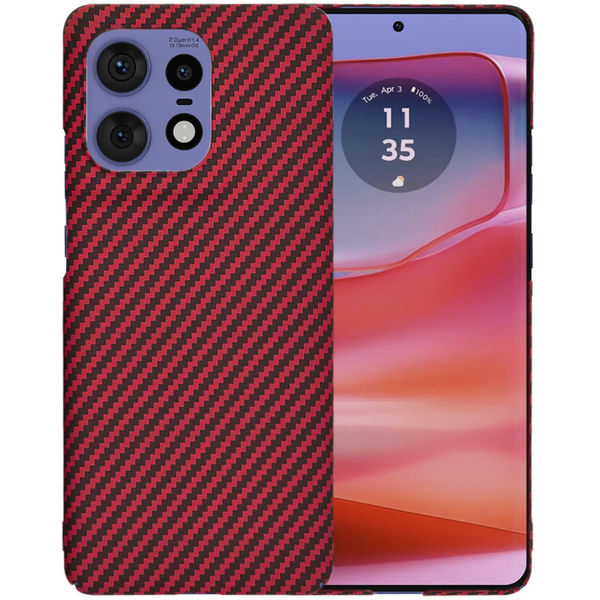 Techsuit - Carbonite FiberShell - Motorola Edge 50 Pro - Red