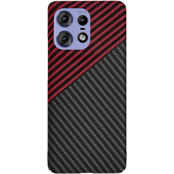 Techsuit - Carbonite FiberShell - Motorola Edge 50 Pro - Red Vortex