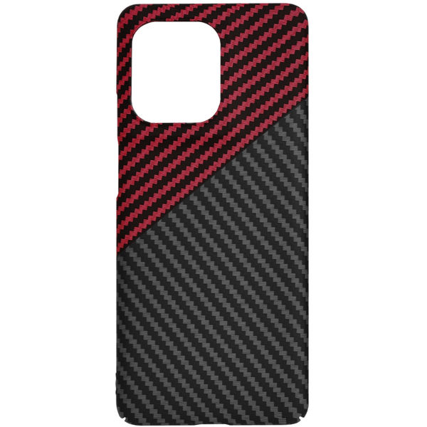 Techsuit - Carbonite FiberShell - Motorola Edge 50 Pro - Red Vortex