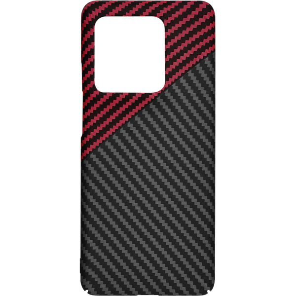 Techsuit - Carbonite FiberShell - Motorola Edge 50 Ultra - Red Vortex