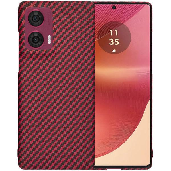 Techsuit - Carbonite FiberShell - Motorola Edge 50 Fusion - Red