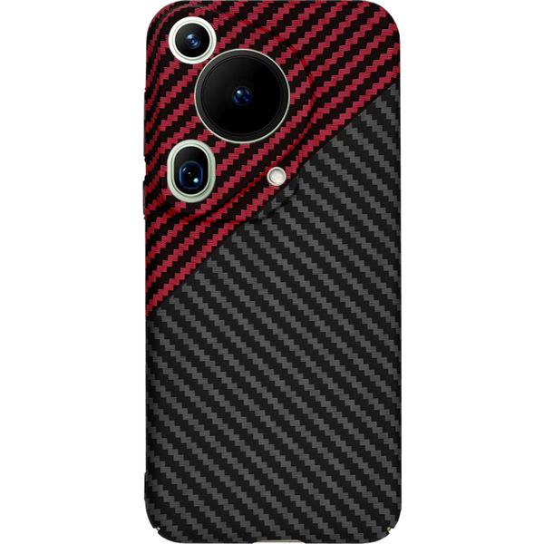 Techsuit - Carbonite FiberShell - Huawei Pura 70 Ultra - Red Vortex