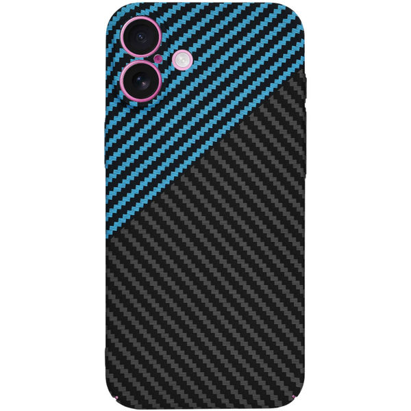 Techsuit - Carbonite FiberShell - iPhone 16 Plus - Blue Pulse