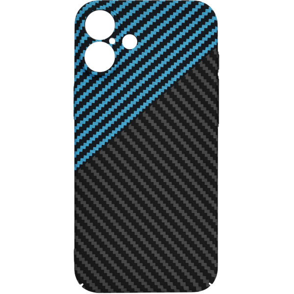 Techsuit - Carbonite FiberShell - iPhone 16 Plus - Blue Pulse