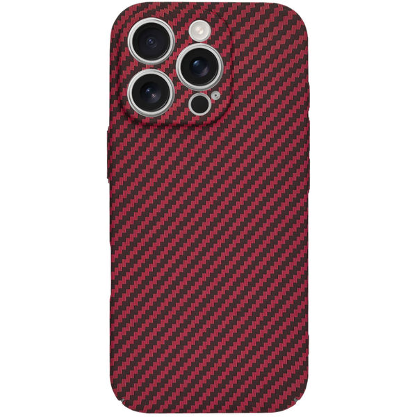 Techsuit - Carbonite FiberShell - iPhone 16 Pro - Red