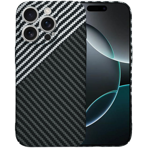 Techsuit - Carbonite FiberShell - iPhone 16 Pro - Stealth Gray