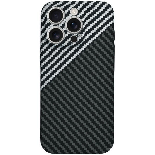 Techsuit - Carbonite FiberShell - iPhone 16 Pro - Stealth Gray