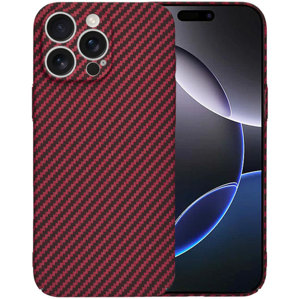 Techsuit - Carbonite FiberShell - iPhone 16 Pro Max - Red