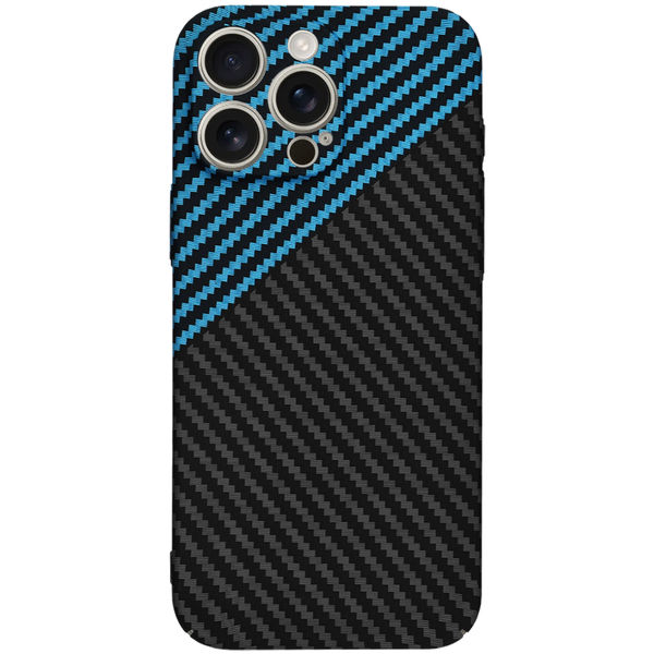 Techsuit - Carbonite FiberShell - iPhone 16 Pro Max - Blue Pulse