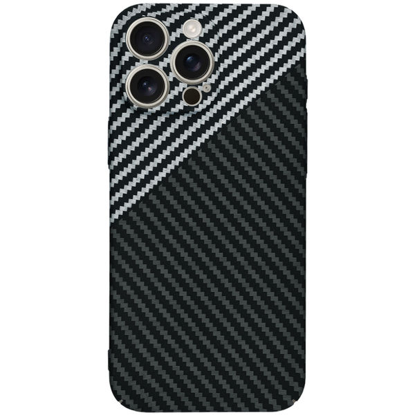 Techsuit - Carbonite FiberShell - iPhone 16 Pro Max - Stealth Gray