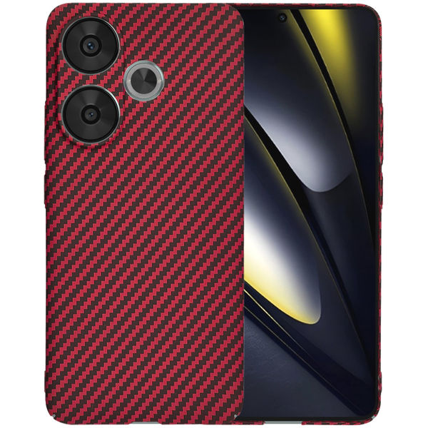 Techsuit - Carbonite FiberShell - Xiaomi Poco F6 - Red
