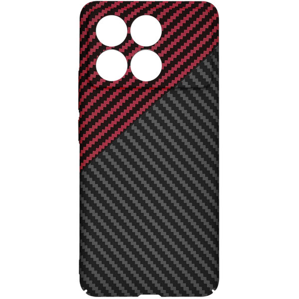 Techsuit - Carbonite FiberShell - Xiaomi Poco F6 Pro - Red Vortex